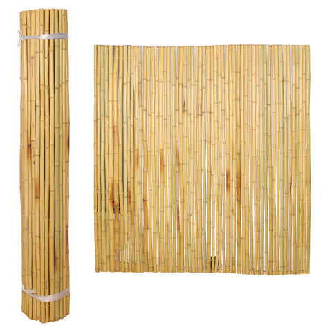 Natural Rolled Bamboo Fence Thick Natural Privacy Fence