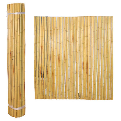 Natural Rolled Bamboo Fence Thick Natural Privacy Fence