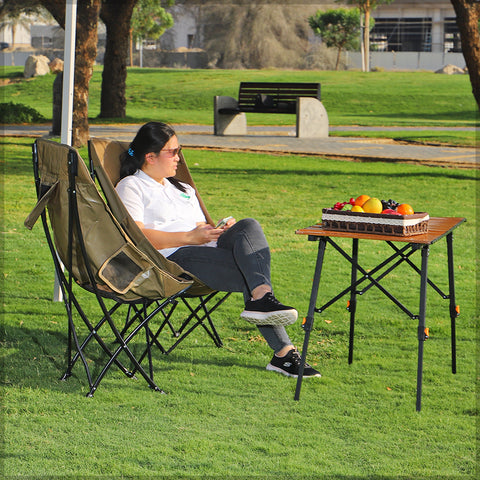 1 Piece Comfortable Chair with Cup Holder for Camping( Chair Only)